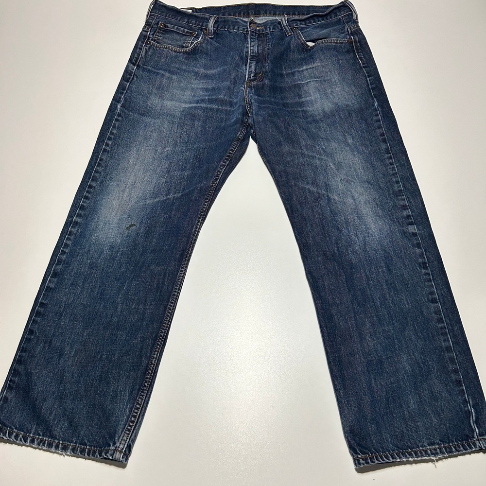 Levis 569 Loose Straight Jeans Mens 36x30 Medium Wash Blue Denim 569-0125